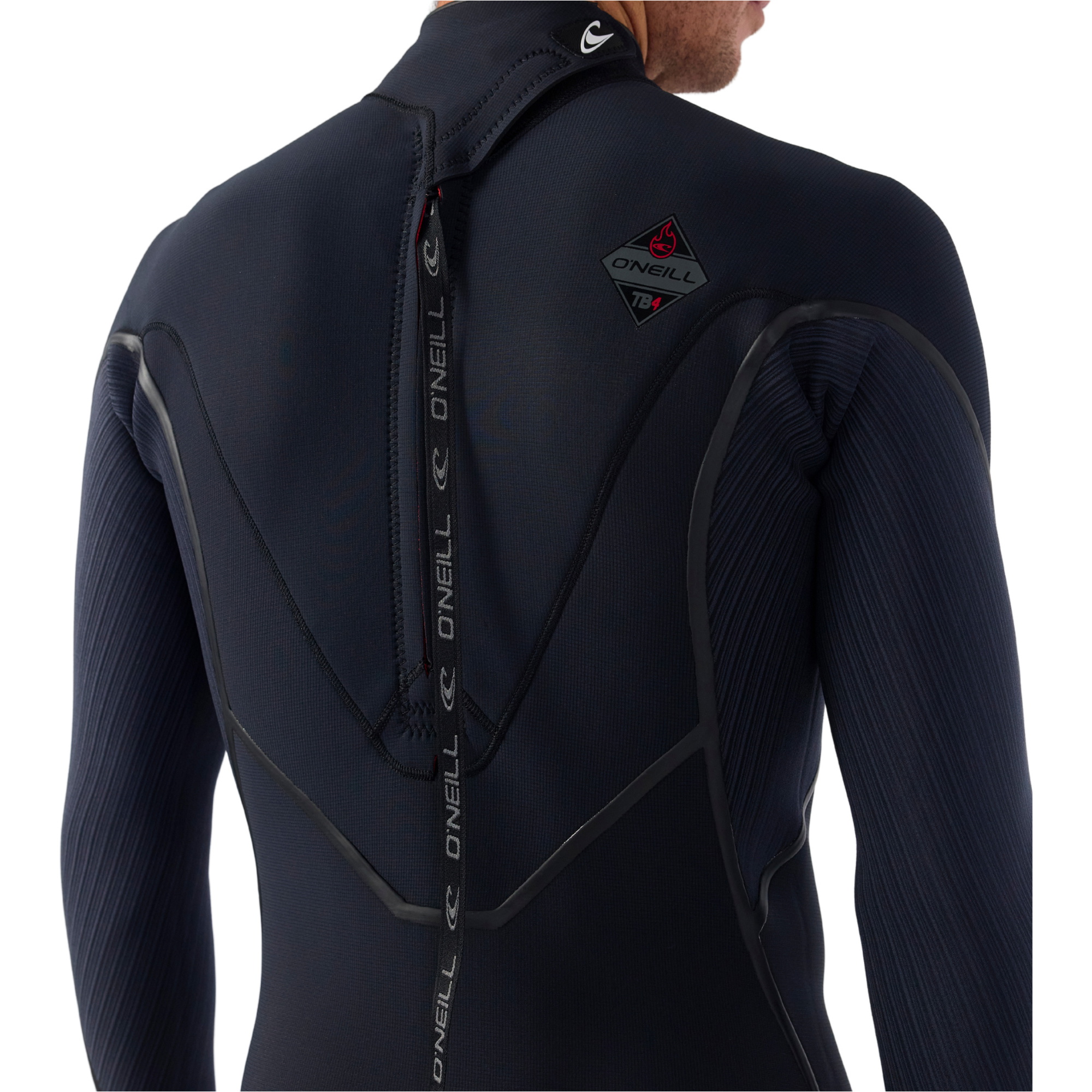 2026 O'Neill Mens Hyperfreak Fire 5/4+mm Back Zip Wetsuit 5676 - Black